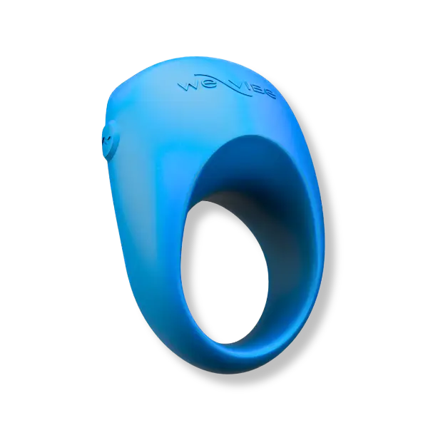 a blue vibrating cocrking on a white background