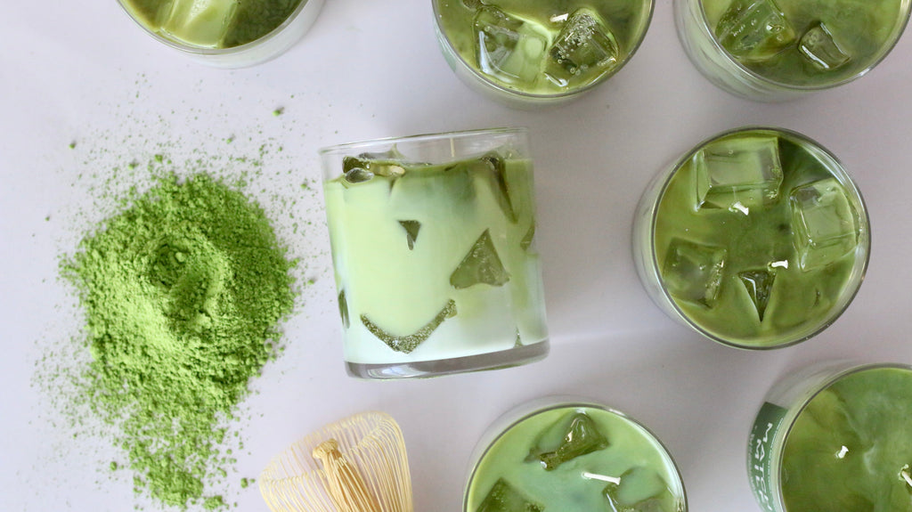 Matcha Milk Container Candle Coconut Cream Green Tea Chamomile