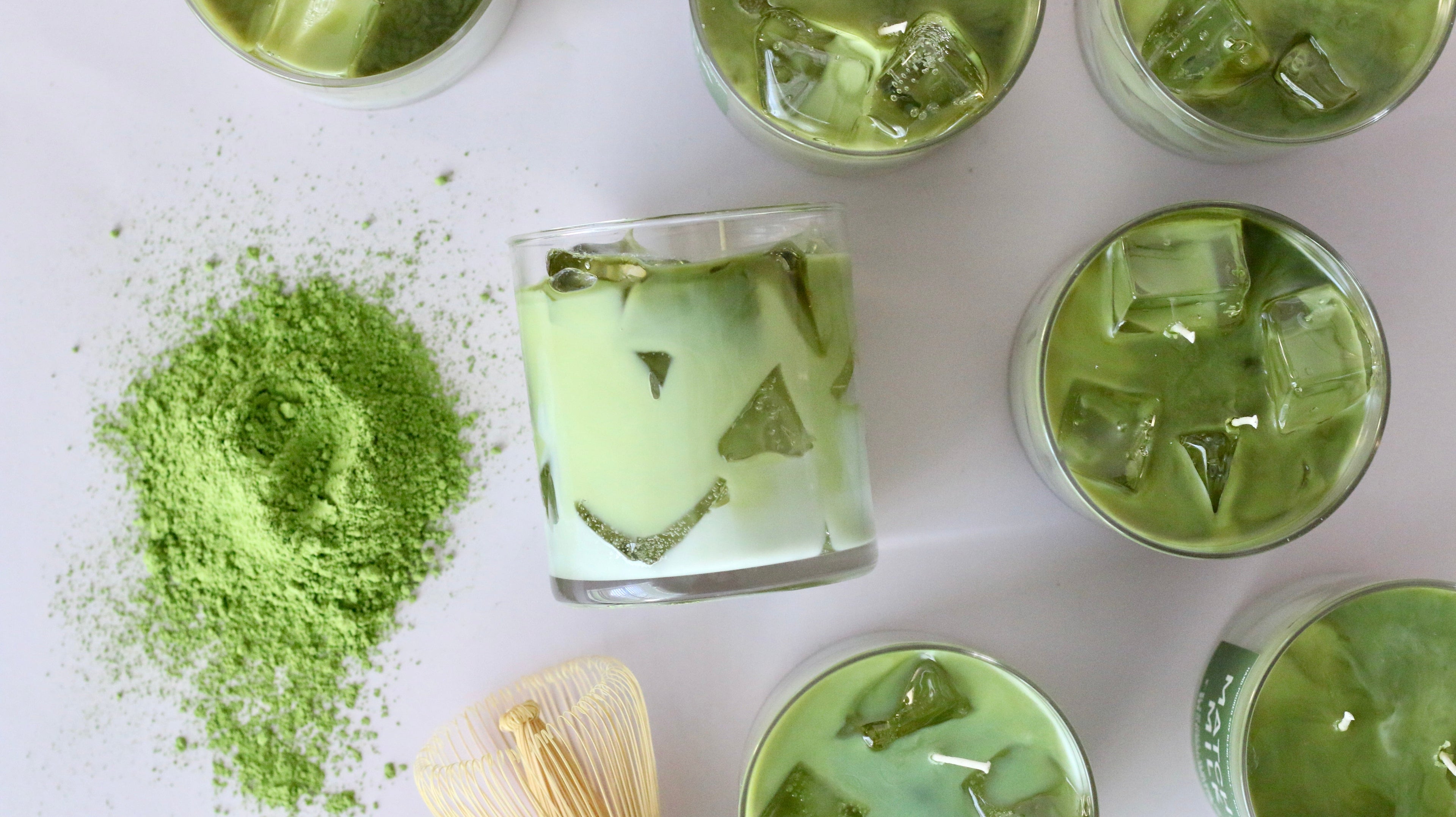 Matcha Milk Container Candle Coconut Cream Green Tea Chamomile