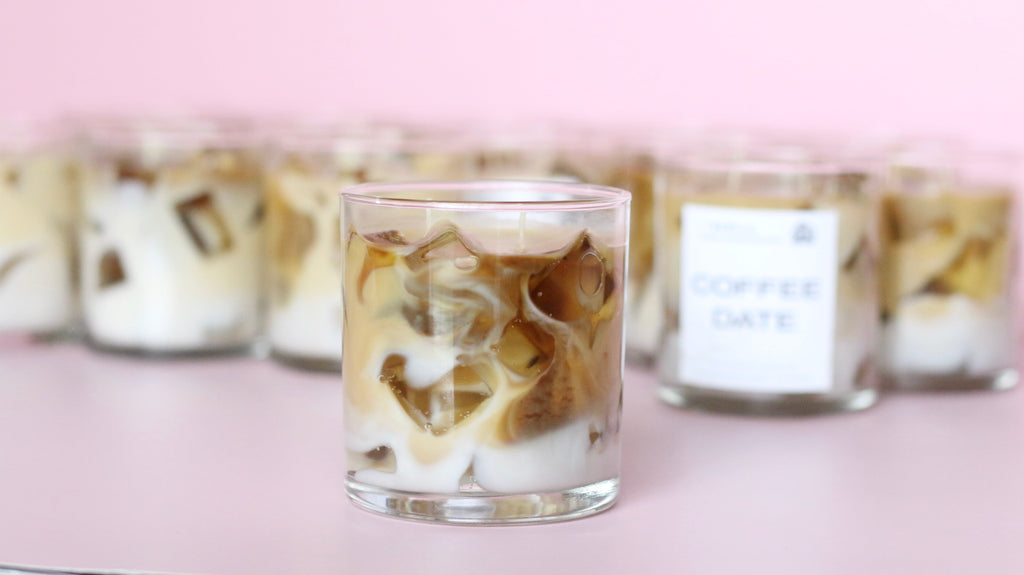 Coffee Date Container Candle Handmade Scented Coffee Aroma