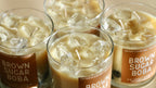 Brown Sugar Boba Container Candle Bergamot Almond Earl Grey Tea Scent
