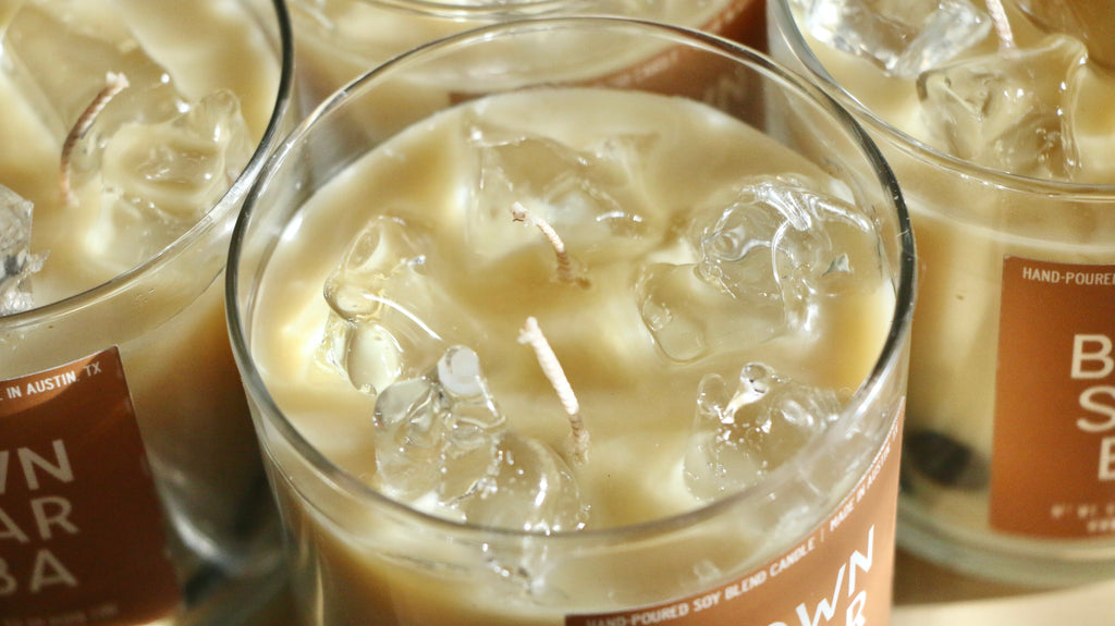 Brown Sugar Boba Container Candle Bergamot Almond Earl Grey Tea Scent