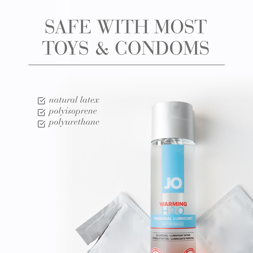 JO H2O Warming Water-Based Lubricant 4 oz.