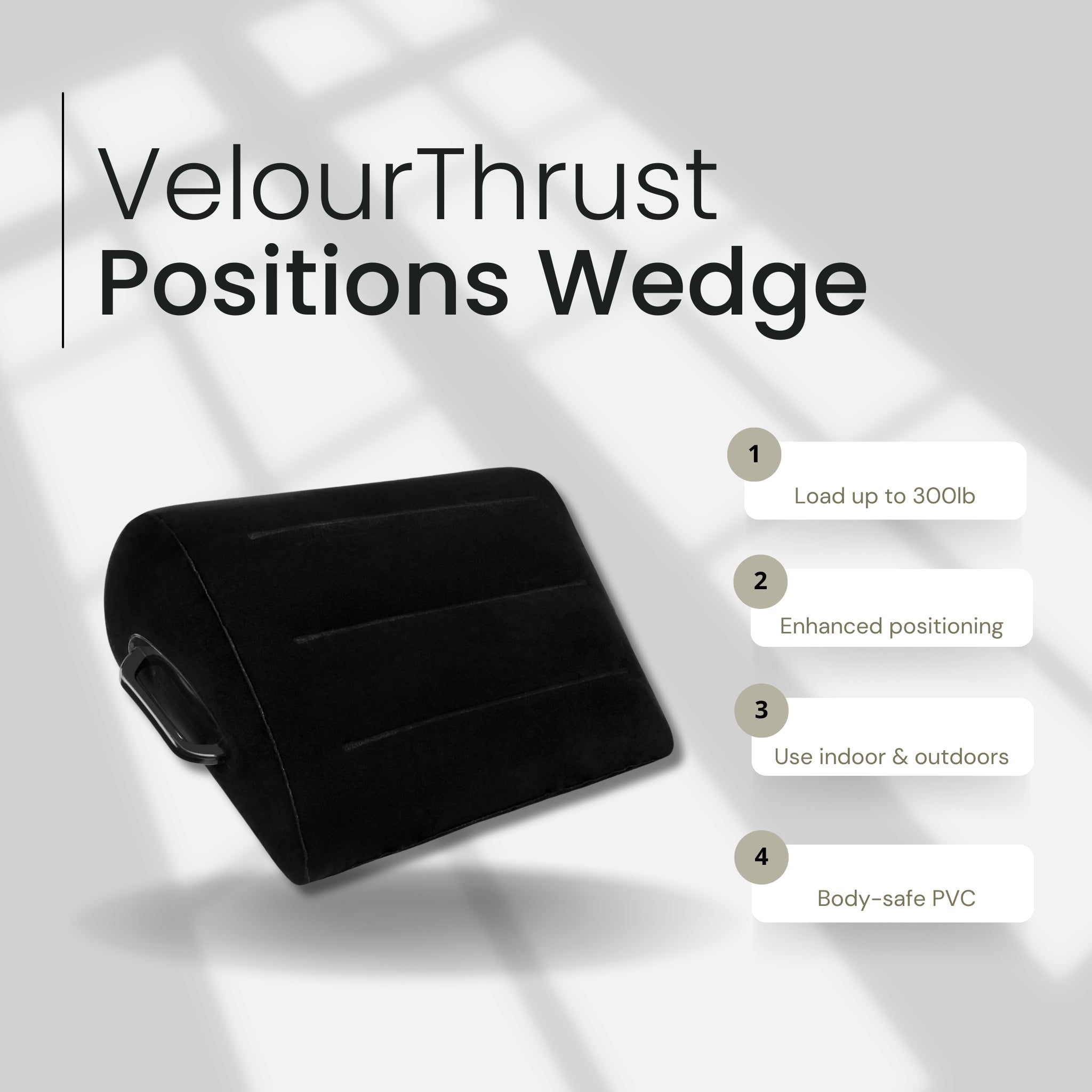 Inflatable Sex Positions Wedge VelourThrust Contoured