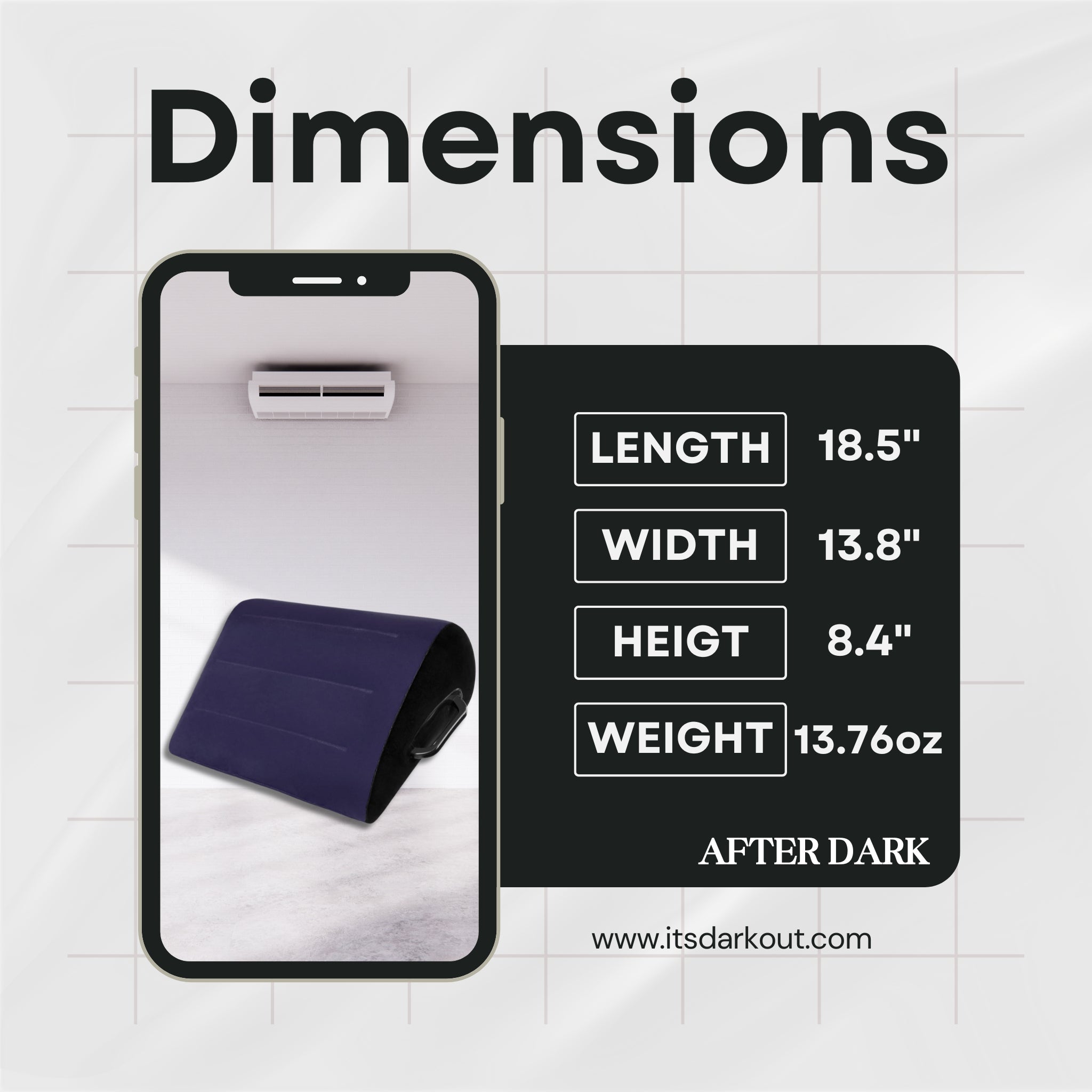 MidnightLift Inflatable Sex Positions Wedge Pillow Portable