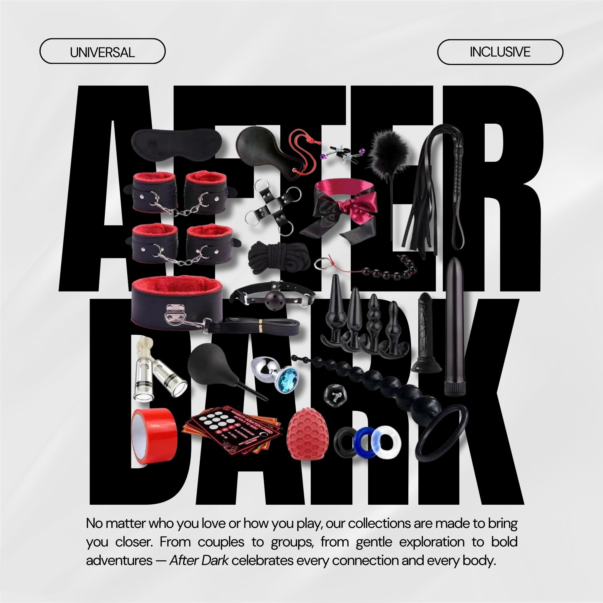 NightMaster 34-Piece Ultimate BDSM & Anal Play Kit