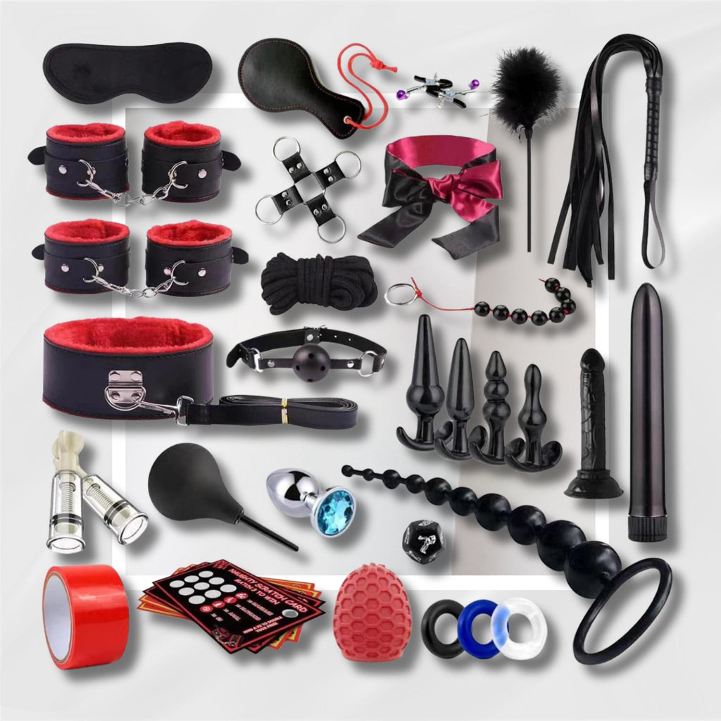 NightMaster 34-Piece Ultimate BDSM & Anal Play Kit