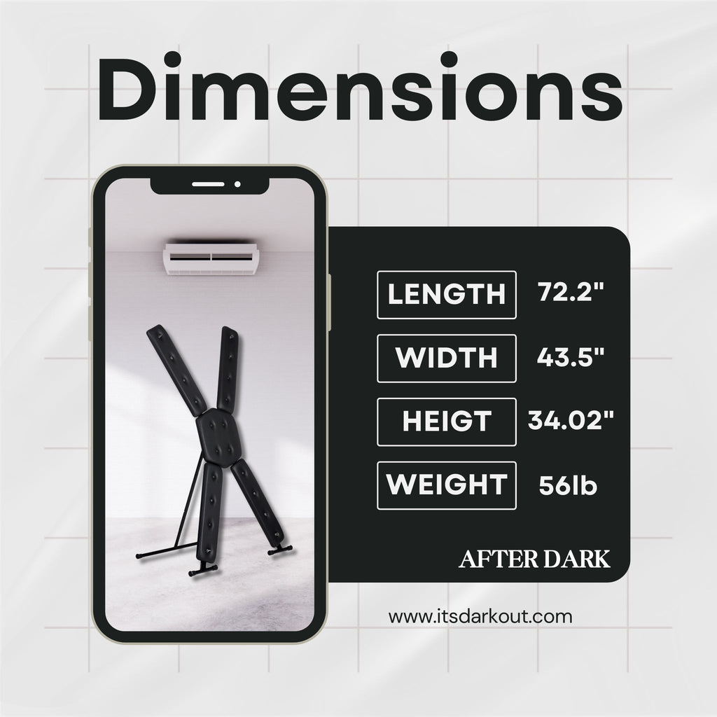 St Andrews Cross Freestanding BDSM Cross Durable Centerpiece