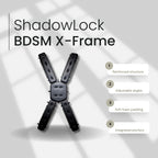 ShadowLock Wall-Mounted BDSM St. Andrew’s Cross