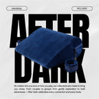 Position Pillow With Cuffs Foam Blue Plush Cover Compact