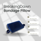 Position Pillow With Cuffs Foam Blue Plush Cover Compact