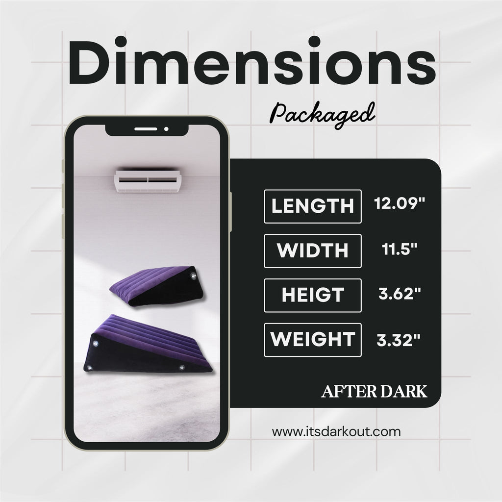 NightRise Duo Inflatable Sex Sofa with Handcuffs (2-Piece Set)