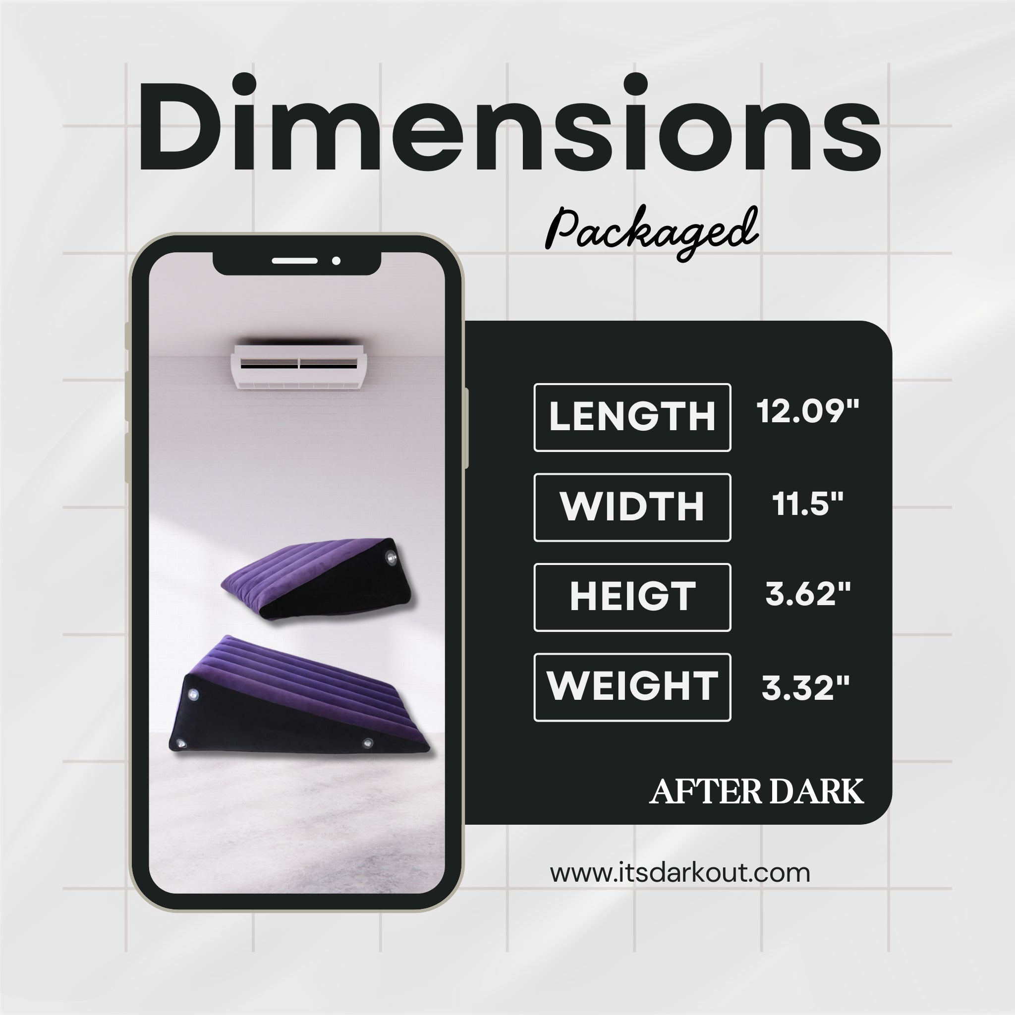 NightRise Duo Inflatable Sex Sofa with Handcuffs (2-Piece Set)