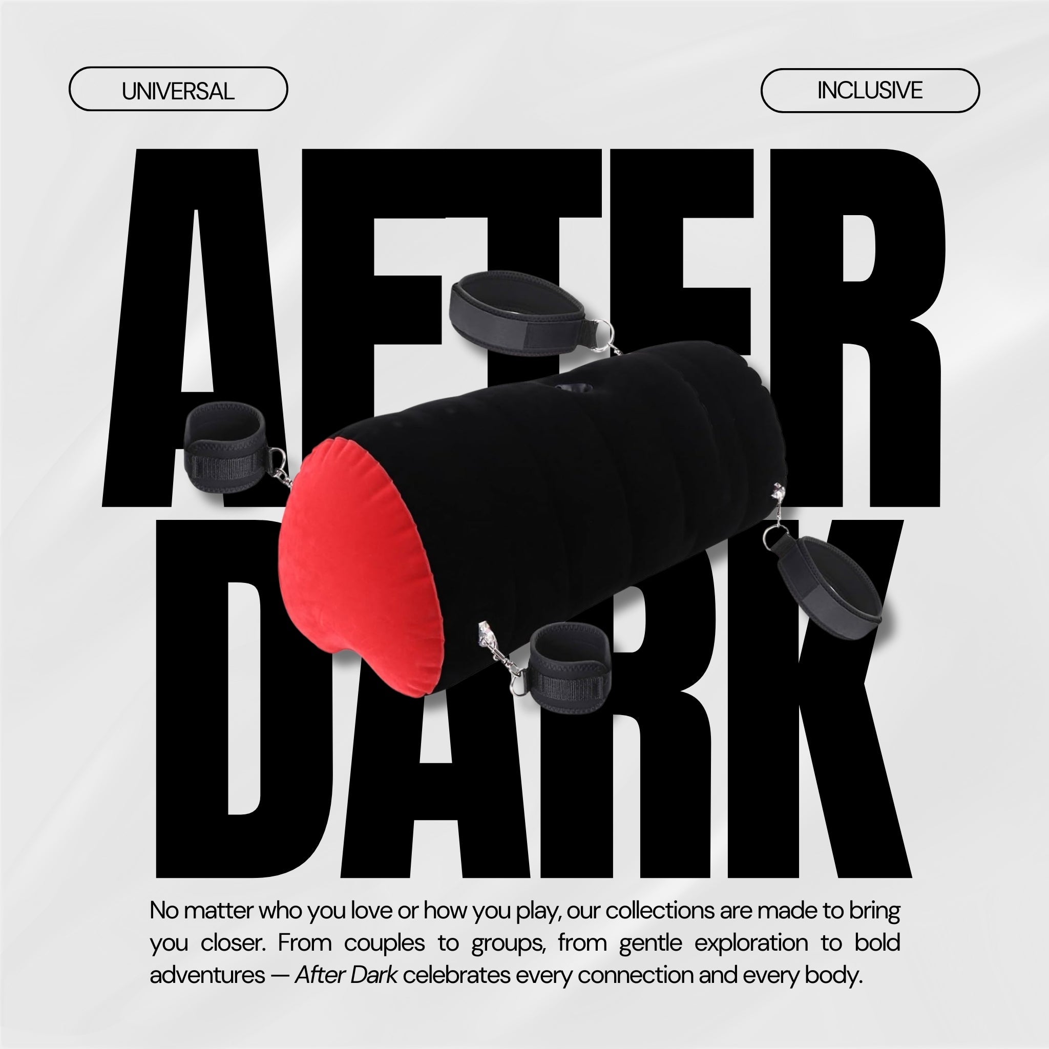 MidnightHeart Inflatable Sex Pillow Dildo Mount