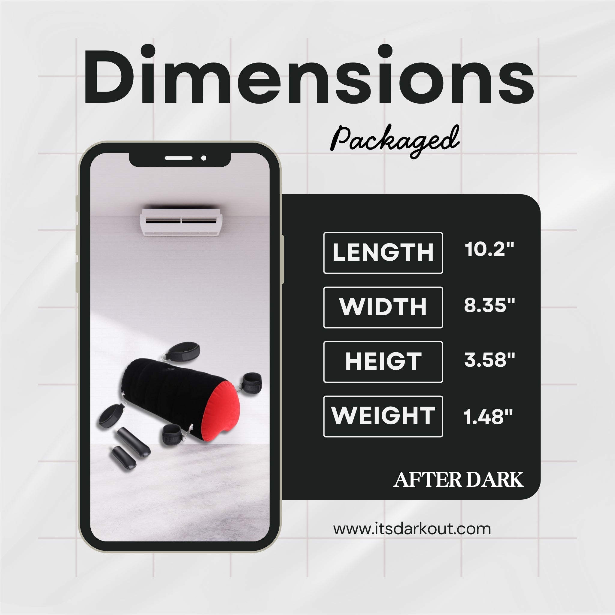 MidnightHeart Inflatable Sex Pillow Dildo Mount