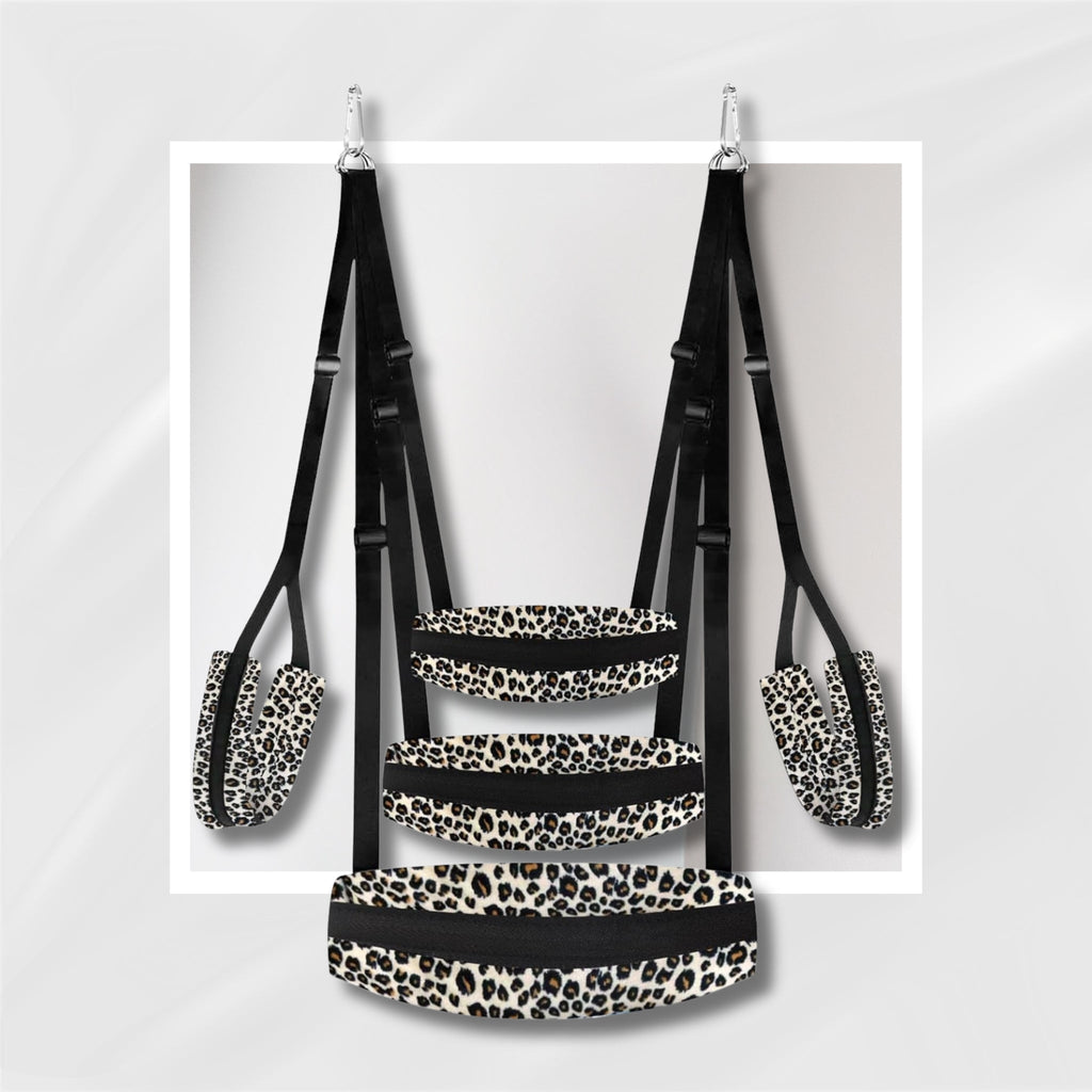 Door Sex Swing Portable Leopard Print Foldable Heavy Duty