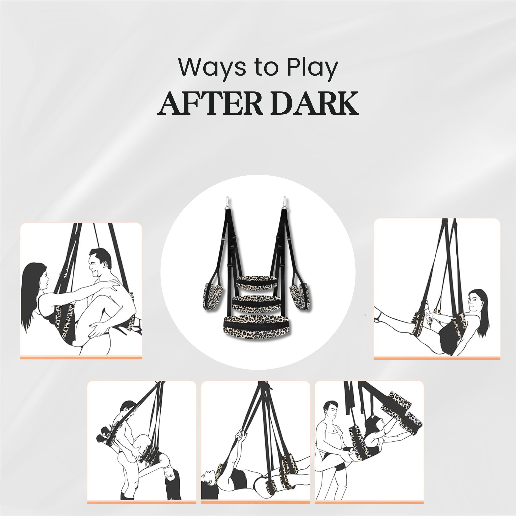 TwilightSurrender Portable Leopard Door Sex Swing