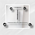 TwilightBond Spreader Bar Kit 2 Bar BDSM Restraints With Nylon Cuffs
