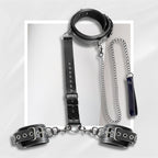 BDSM Restraint Chain Set With Padded PU Leather Kit