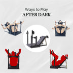 MidnightBound Adjustable Bondage Bench Carbon Steel Frame Angles