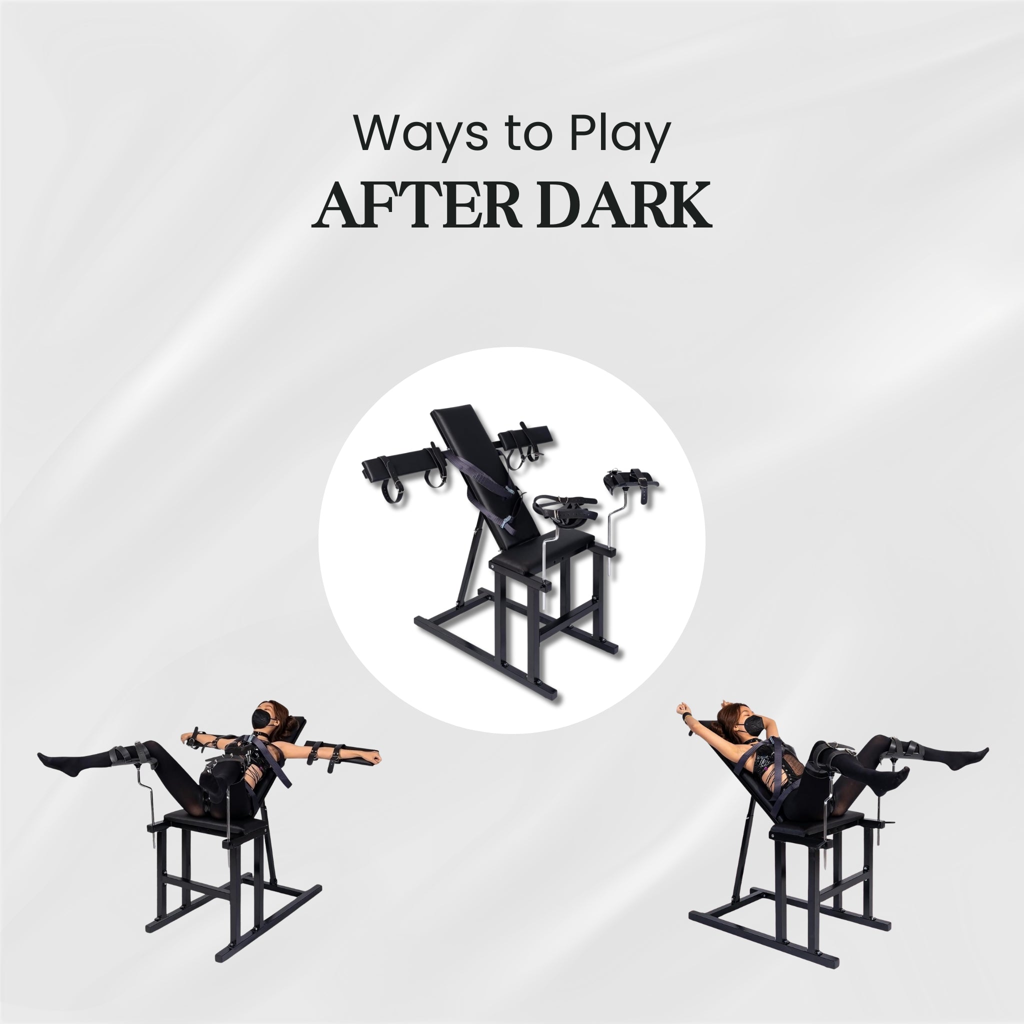 ObsidianDawn Adjustable Bondage Bench