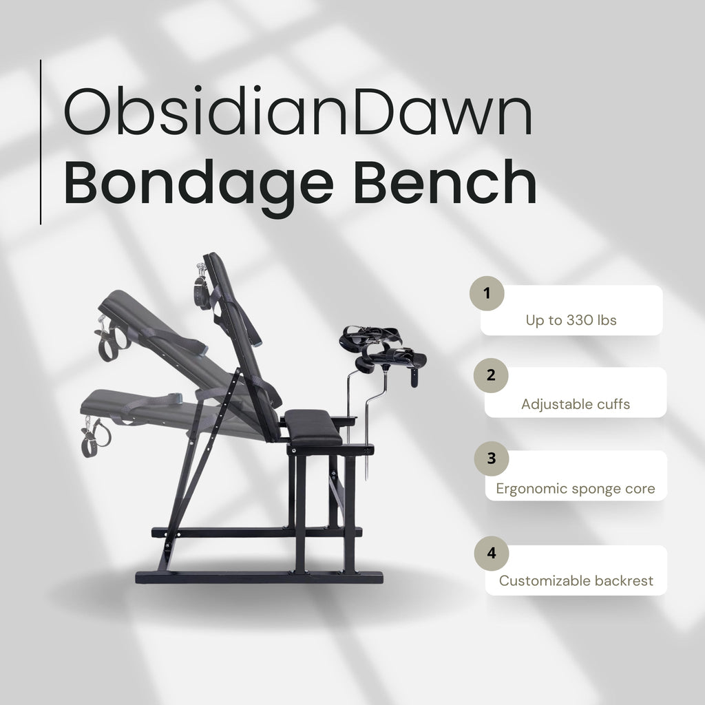Bondage Bench Restraint Furniture Adjustable Carbon Steel