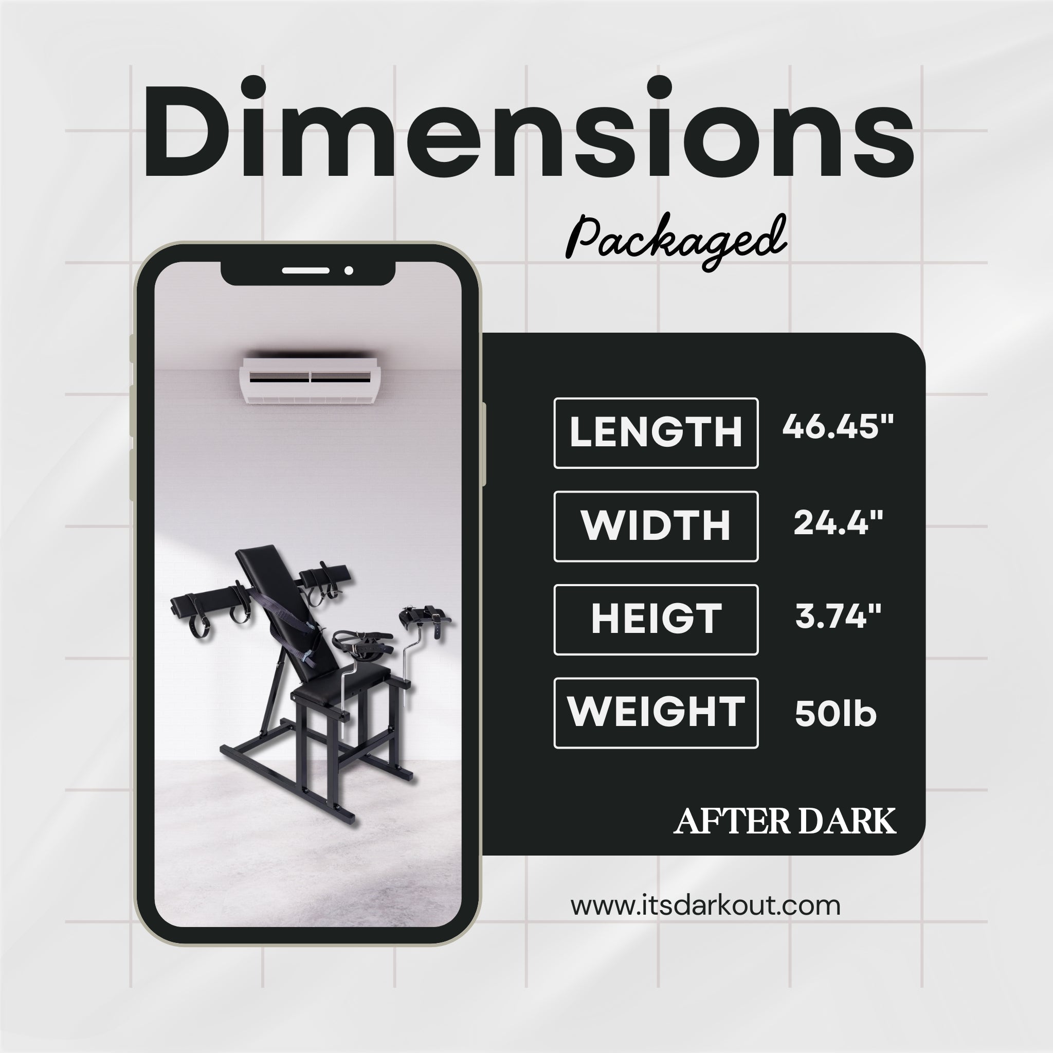 ObsidianDawn Adjustable Bondage Bench