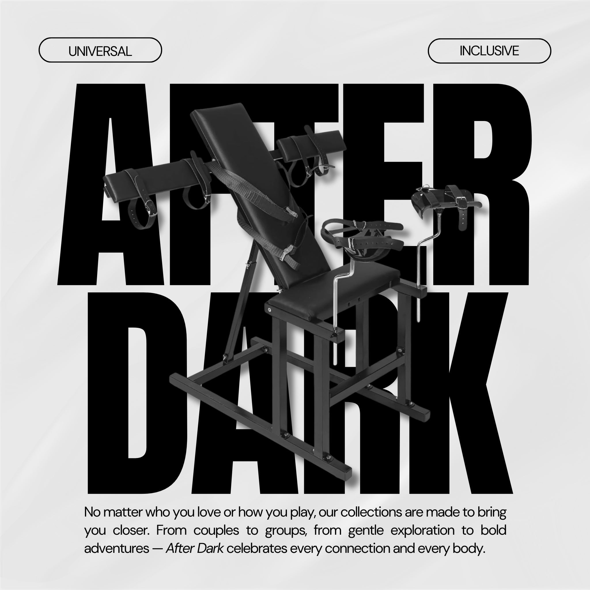 ObsidianDawn Adjustable Bondage Bench