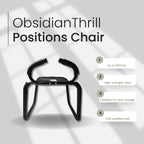 ObsidianThrill Large Sex Position Enhancer Chair with Handrail