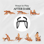 ObsidianThrill Large Sex Position Enhancer Chair with Handrail