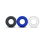 Stay Hard Donut Rings 3-Piece Cockring Set Assorted Colors