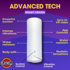 Lovense Max 2 Rechargeable Male Masturbator White Case Clear Sleeve