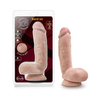 X5 Hard On 8.5 in. Dildo with Balls Beige