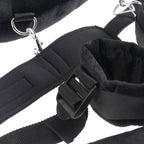 Fetish Fantasy Series Adjustable Position Master with Cuffs Black