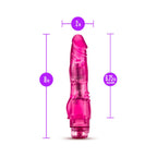 B Yours Vibe 4 Realistic 8 in. Vibrating Dildo Pink