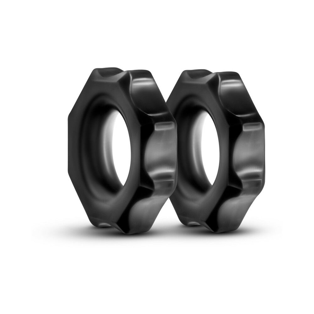 Stay Hard Nutz Cockring 2-Pack Black