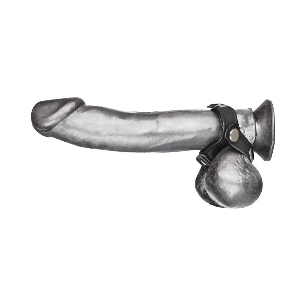 Blue Line C&B Gear V-style Cock Ring with Ball Divider