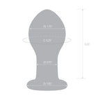 Glas 3.5 in. Galileo Glass Butt Plug