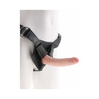 King Cock Strap-On Harness With 7 in. Cock Beige