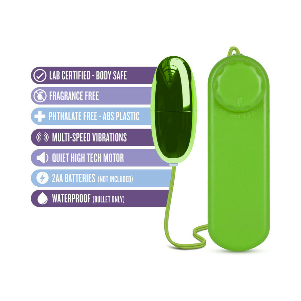 B Yours Power Bullet Remote-Controlled Egg Vibrator Lime