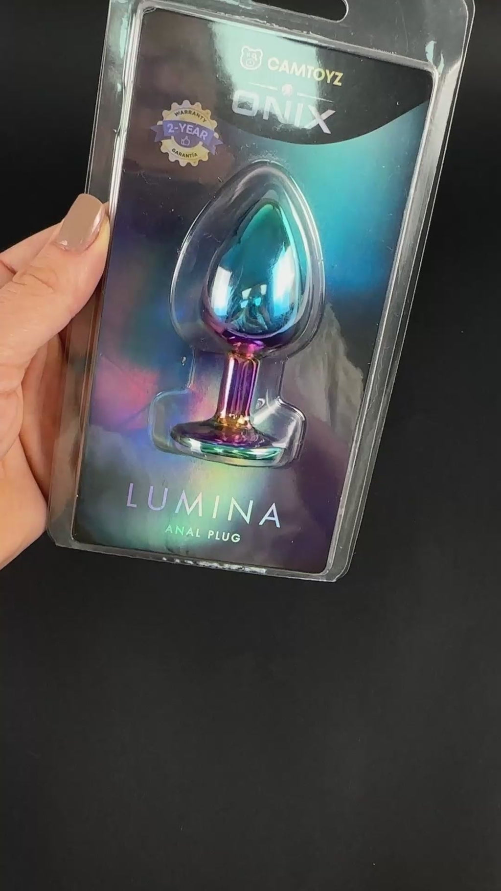 Camtoyz Onix Lumina Anal Plug Iridescent