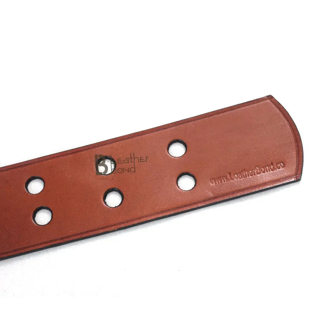 Cowhide Leather Paddle Slapper Brown With Sturdy Handle