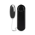 B Yours Silver Power Bullet Remote-Controlled Egg Vibrator Black