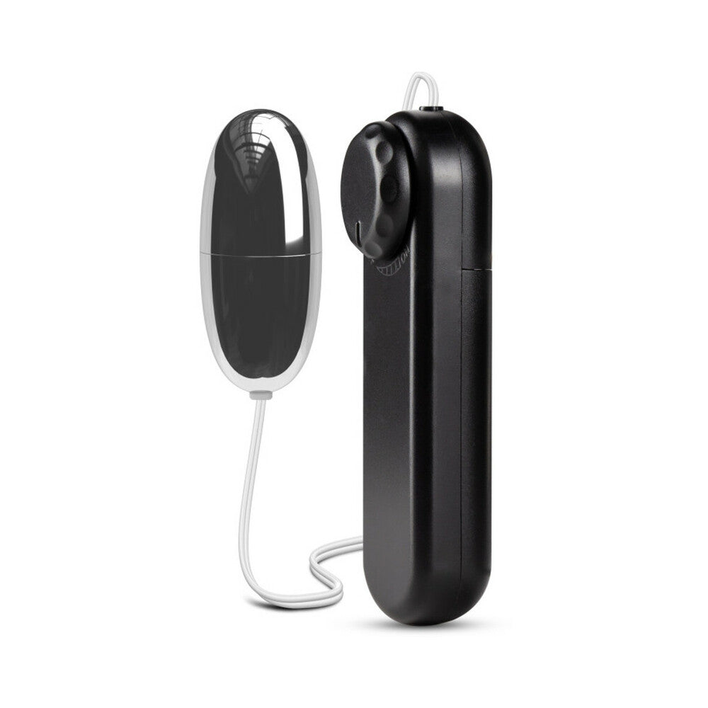 B Yours Silver Power Bullet Remote-Controlled Egg Vibrator Black
