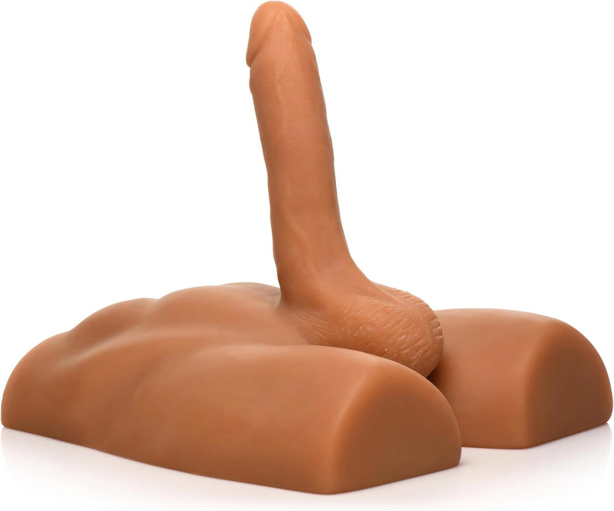 Jock Ass Masturbator with Posable 7 in. Dildo Medium