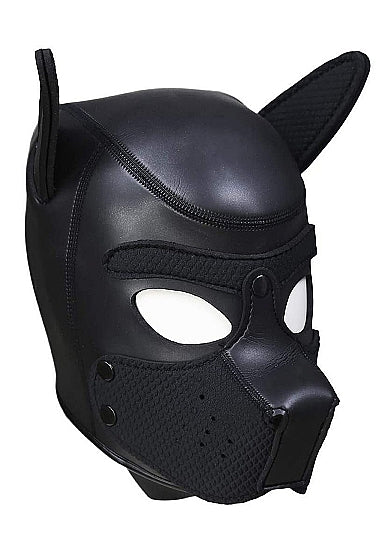 Puppy Hood Neoprene Black Detachable Adjustable Straps