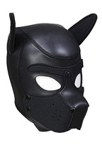 Puppy Hood Neoprene Black Detachable Adjustable Straps