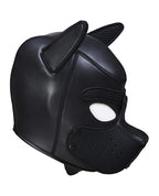Puppy Hood Neoprene Black Detachable Adjustable Straps