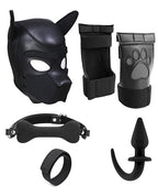 Puppy Play Complete Kit LXL Black All In One Accessories