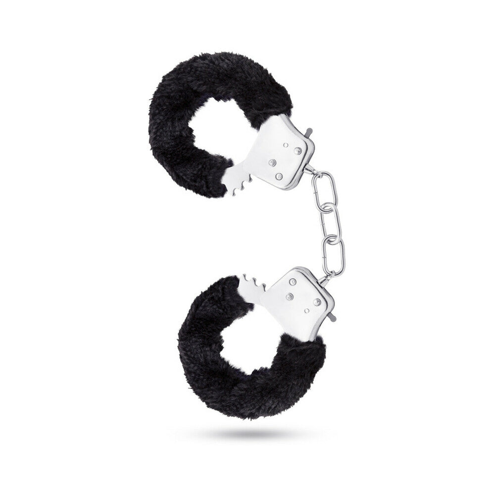Temptasia Adjustable Faux Fur Cuffs Black